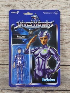Silverhawks ReAction Steelheart 3.75" Action Figure Super7 New Sealed